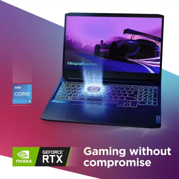 Lenovo IdeaPad 3i 15.6-in Gaming Laptop Intel Core i5-11300H NVIDIA GeForce GTX 1650 8GB RAM 256GB SSD 120Hz FHD IPS Display 82K100LNUS - Image 5
