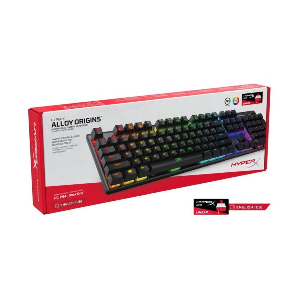 HyperX Alloy Origins Red Linear Switches Wired Mechanical Gaming Keyboard - Image 5