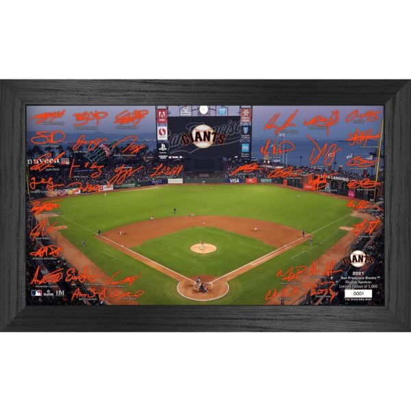 Highland Mint NFL San Francisco Giants 2021 Field Signed Framed Photo